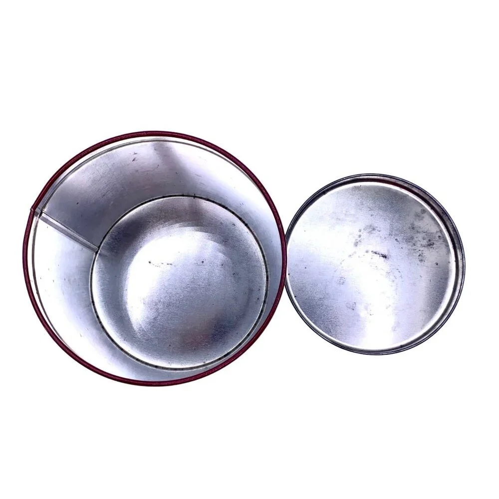 Baker's Estate Shortbread Cookies Food Tin Metal Storage Canister Victorian Chil